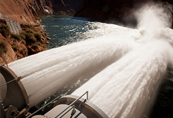Water released for high flow experiment in 2012 from the Bureau of Reclamation