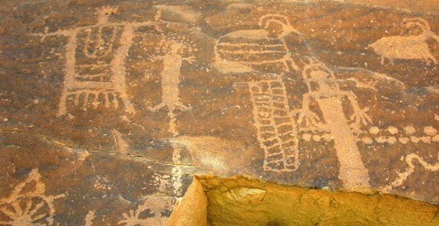Petroglyphs abound in Desolation Canyon