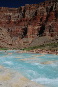 The Little Colorado River in the Grand Canyon.