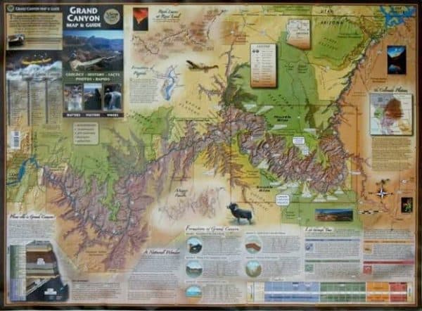 Grand Canyon Map Front