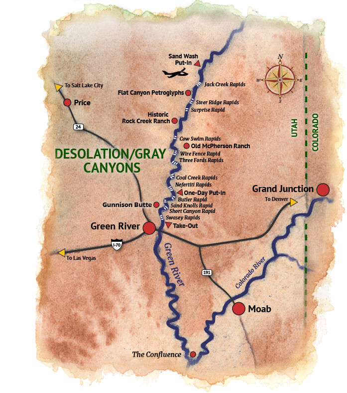 Desolation Canyon Map