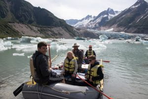 Lake at Walker Glacier on Tatshenshini River Trip