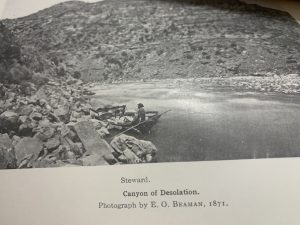 Second Powell Expedition Lining Boats Around Chandler Rapid