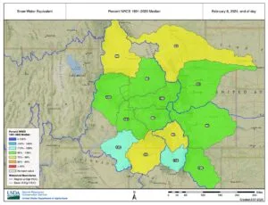 Colorado Basin Snowpack February 7, 2024